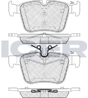 Комплект тормозных колодок ICER 182214 фото №2 — интернет-магазин Desire.md