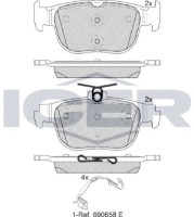 Set placute frână ICER 182408 imaginea #2 — magazin online Desire.md
