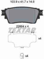 Set placute frână TEXTAR 2286401 imaginea #2 — magazin online Desire.md