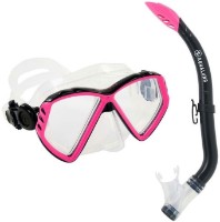 Маска и трубка для ныряния Aqualung Cub Combo Transparent/Pink (SC3990002)