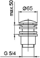 Ventil pentru lavoare Armatura Click-Clack (660-254-00) imaginea #2 — magazin online Desire.md