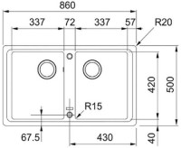 Chiuvetă de bucătărie Franke Basis BFG 620 Avena imaginea #2 — magazin online Desire.md