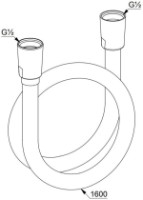 Furtun de duș Kludi Suparaflex White/Chrom (6107291-00) imaginea #2 — magazin online Desire.md