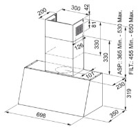 Вытяжка Franke Country Plus FCO 70 ON Black фото №2 — интернет-магазин Desire.md