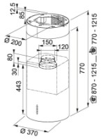 Вытяжка Franke Tunnel FTU Plus 3707 I BK Matte фото №2 — интернет-магазин Desire.md