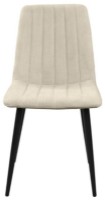 Scaun Deco DC-90 BGF166-2 Beige Velvet/Black Legs