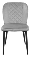 Scaun Deco Tusk Catifea Grey/Black Legs imaginea #2 — magazin online Desire.md