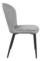 Scaun Deco Tusk Catifea Grey/Black Legs imaginea #3 — magazin online Desire.md