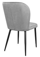 Scaun Deco Tusk Catifea Grey/Black Legs imaginea #4 — magazin online Desire.md