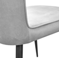 Scaun Deco Tusk Catifea Grey/Black Legs imaginea #7 — magazin online Desire.md