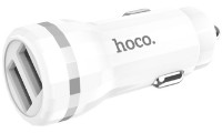 Автомобильная зарядка Hoco Z27 Staunch + Micro White