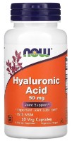 Пищевая добавка NOW Hyaluronic Acid 50mg 60cap
