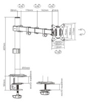 Suport pentru monitor Gembird MA-D1-01 imaginea #2 — magazin online Desire.md