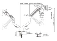 Suport pentru monitor Gembird MA-DA2-02 imaginea #2 — magazin online Desire.md