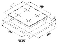 Газовая панель Franke FHNS 604 4G WH C фото №2 — интернет-магазин Desire.md