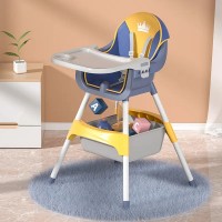 Scaun de masa 4Play Crown Yellow-Blue