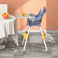 Стульчик для кормления 4Play Crown Yellow-Blue фото №3 — интернет-магазин Desire.md