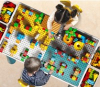 Măsuță  de joaca pentru copii cu scaune Yougood Blocks UG802 imaginea #3 — magazin online Desire.md