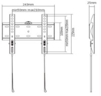 Suport TV Gembird WM-42F-01 imaginea #2 — magazin online Desire.md