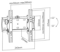 Suport TV Gembird WM-42T-02 imaginea #2 — magazin online Desire.md