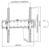 Suport TV Gembird WM-55T-02 imaginea #2 — magazin online Desire.md