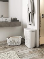 Coș de rufe Curver Infinity Recycled 60L White (231007) imaginea #2 — magazin online Desire.md