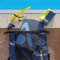 Placă monobloc de înot Aqua Sphere Kickboard ST1740471 Navy/Bright Yellow imaginea #3 — magazin online Desire.md