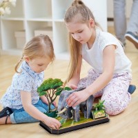 Puzzle 3D-constructor CubicFun Elephant (P858h) imaginea #2 — magazin online Desire.md
