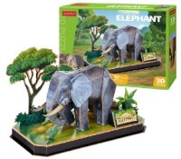 3D пазл-конструктор CubicFun Elephant (P858h)