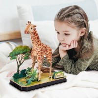 3D пазл-конструктор CubicFun Giraffe (P857h)