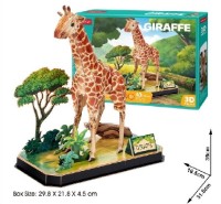 3D пазл-конструктор CubicFun Giraffe (P857h)