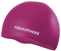 Cască de înot Aqua Sphere Plain Cap Dark Pink/White imaginea #1 — magazin online Desire.md