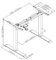 Masa cu reglare electrica pe inaltime Flexispot ET114 1400x700 White imaginea #2 — magazin online Desire.md