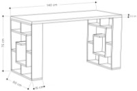 Masa de birou Showdeko Labirent (M.MS.11181.18) imaginea #3 — magazin online Desire.md