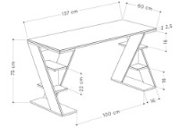 Masa de birou Showdeko Papillon (M.MS.12599.2) imaginea #3 — magazin online Desire.md