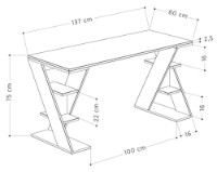 Письменный стол Showdeko Papillon (M.MS.12599.6) фото №3 — интернет-магазин Desire.md