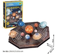 3D пазл-конструктор CubicFun Solar System (DS1087h)