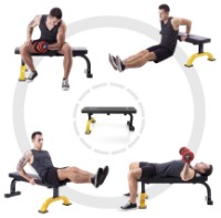 Banca pentru antrenament de forţă HMS L8012 imaginea #3 — magazin online Desire.md