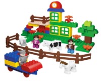 Set de construcție Blocki Mubi: Ferma Vesela (MU3001)