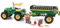 Конструктор Blocki MyFarm: Tractor With a Trailer (KB0313) фото №3 — интернет-магазин Desire.md