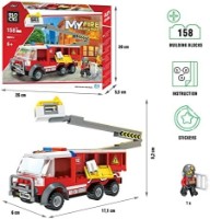 Конструктор Blocki MyFireBrigade: Camion de Pompieri cu macara (KB0814) фото №3 — интернет-магазин Desire.md