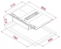 Plită incorporabilă cu inducție Teka AFF 87601 MST BK imaginea #4 — magazin online Desire.md