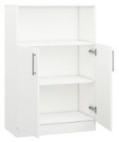 Шкаф Mobildor-Lux Practik half-open 80x40x120H White (10008488) фото №2 — интернет-магазин Desire.md