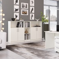Шкаф Mobildor-Lux Practik half-open 80x40x120H White (10008488) фото №3 — интернет-магазин Desire.md