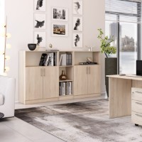 Шкаф Mobildor-Lux Practik half-open 80x40x120H Oak Sonoma (10008489) фото №3 — интернет-магазин Desire.md