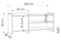 Rafturi pentru pantofi Showdeko Sunno (M.B.13275.4) imaginea #2 — magazin online Desire.md