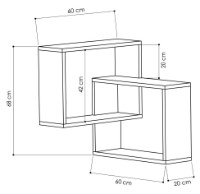 Навесная полка Showdeko Ring Bookcase (M.KT.01.12705.9) фото №3 — интернет-магазин Desire.md
