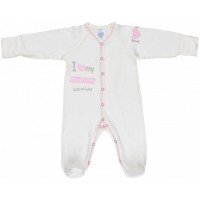 Salopetă pentru copii Veres I Love My Mammy Pink 62cm (101.81-9.62)
