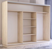 Шкаф-купе Mobildor-Lux Fox Chipboard/Mirror 270x220 Oak Sonoma (fox6388) фото №2 — интернет-магазин Desire.md