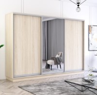 Шкаф-купе Mobildor-Lux Fox Chipboard/Mirror 320x220 Oak Sonoma (fox7245) фото №3 — интернет-магазин Desire.md